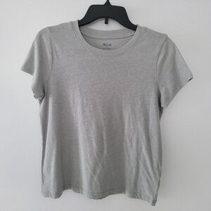 Madewell Light Gray Short Sleeve Tee Size S
